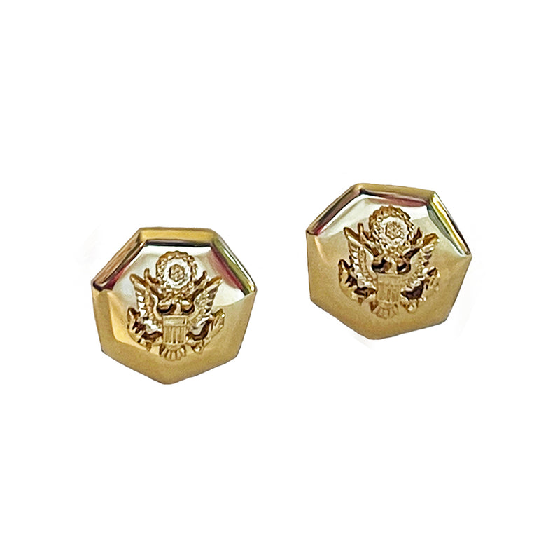 Octagon Gold Earrings