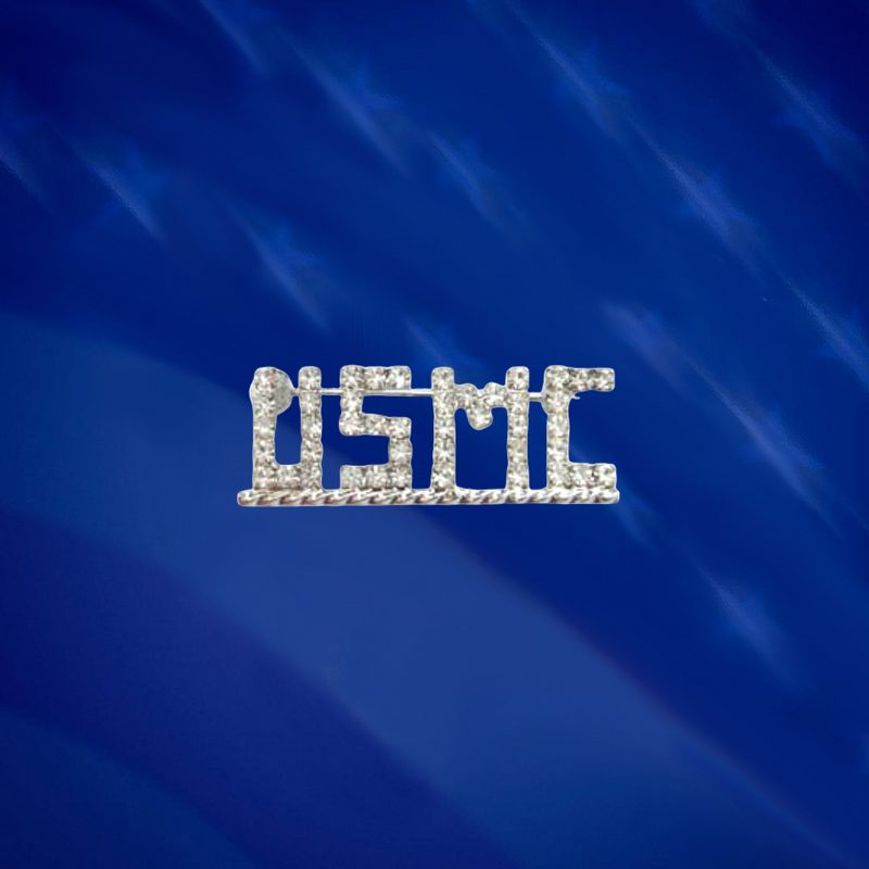 Crystal USMC Pin
