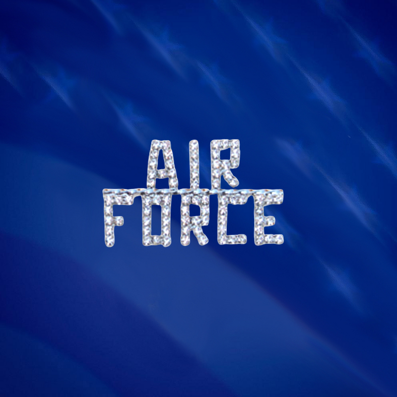 Crystal Air Force Pin