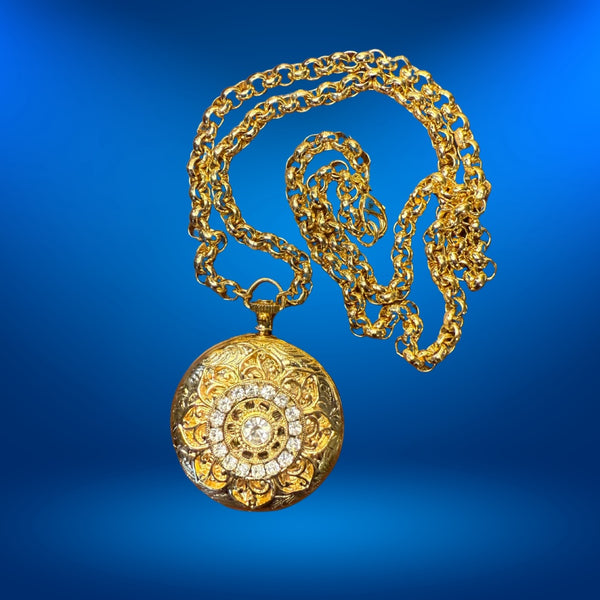 Gold and Crystal Locket