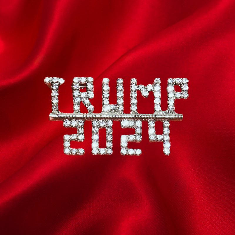 Trump 2024 Crystal Pin