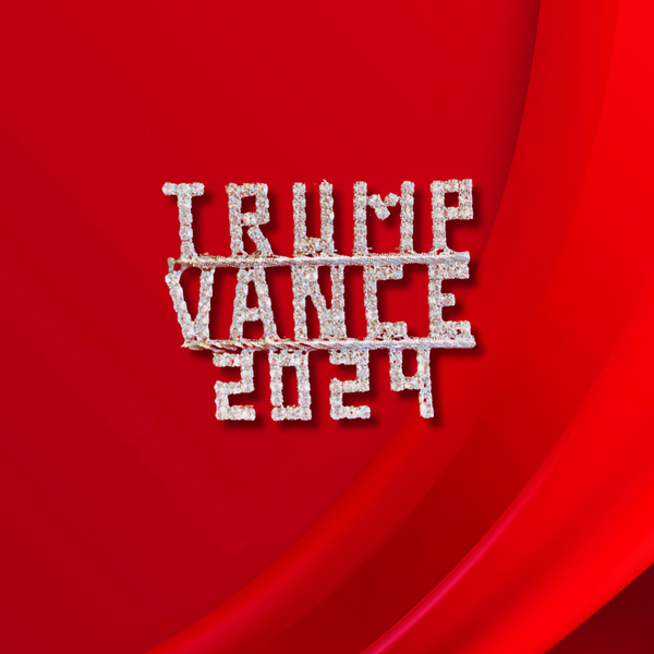 Trump Vance Crystal Pin