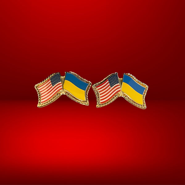 Ukraine-US Flag Cufflinks