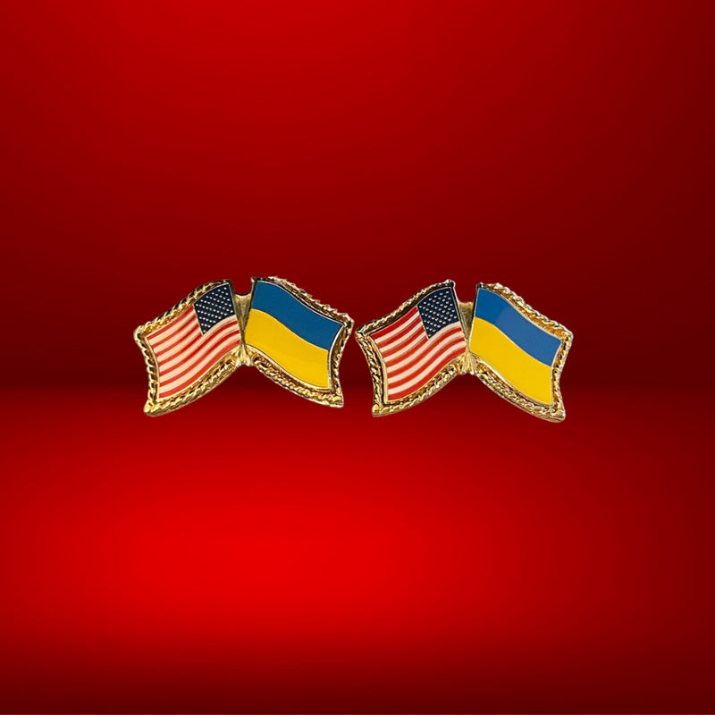 Ukraine-US Flag Cufflinks