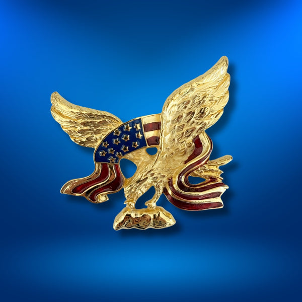 The Eagle with Flag Pin