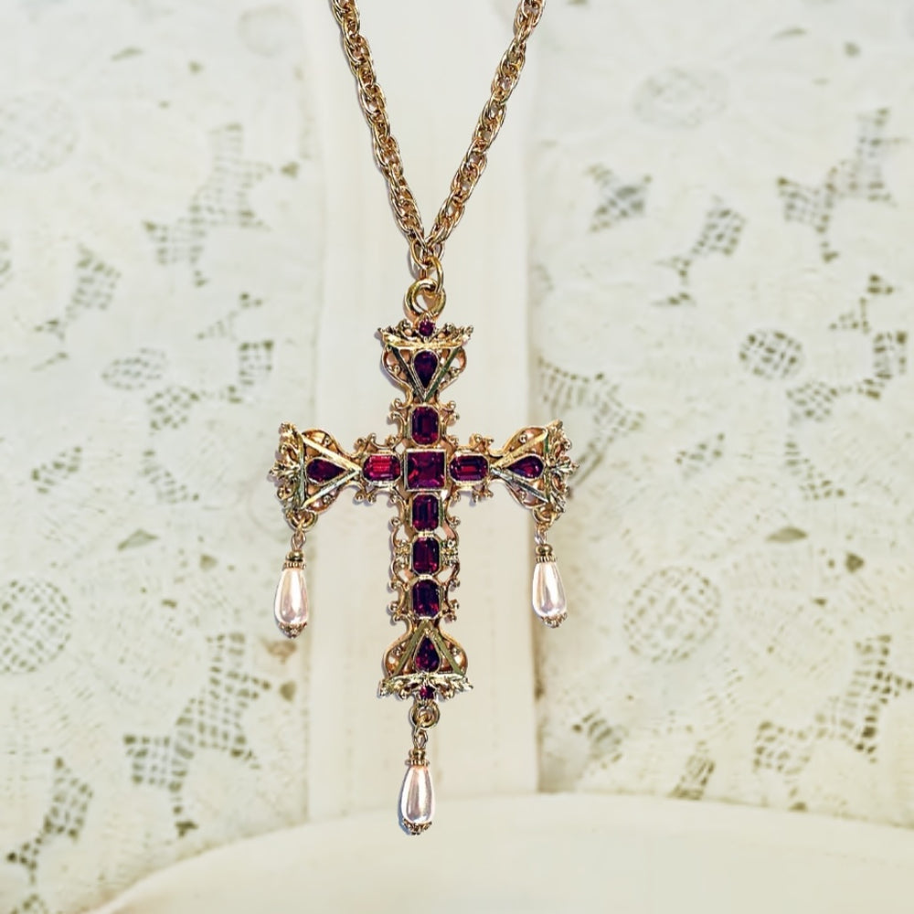 【CTHY 】VENETIAN OBJECT NECKLACE veneitiancrossonadress_1000x.