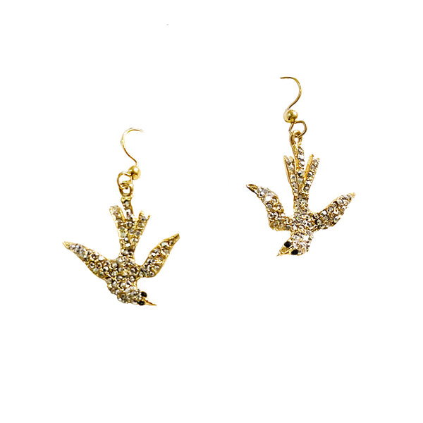 Sterling Silver and 18ct Rose Gold Vermeil Robin Drop Earrings | A Touch of  Silver