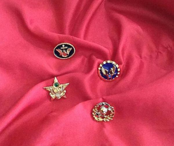 US Army, Navy, Marine Corps & Air Force Lapel Pins